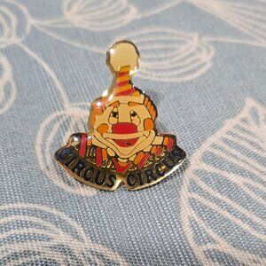 Vintage Circus Circus Clown Enamel Pin